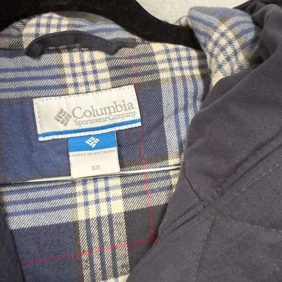 Columbia Jacket Womens Extra Small Hooded Parka Coat Flannel Lined XS WL4125 - Picture 2 of 13